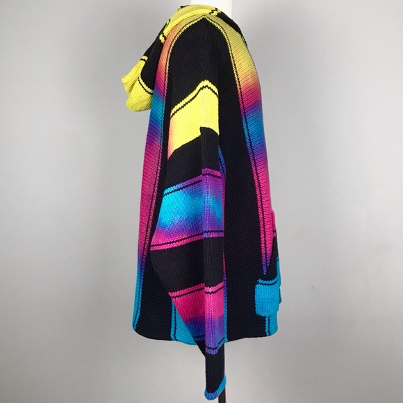 Amiri Rainbow Wide Stripe Baja Cotton Sweater - Picture 2 of 8